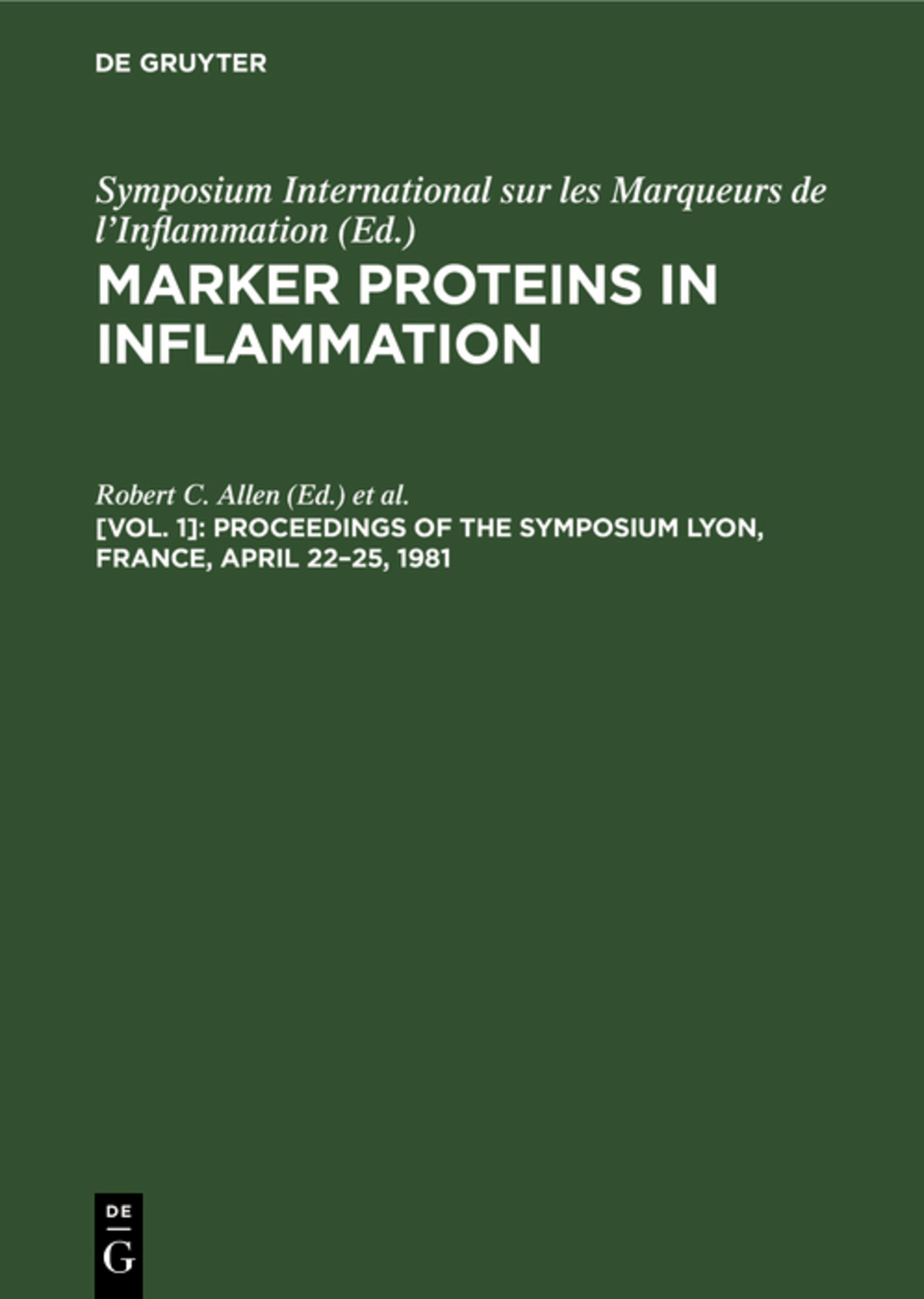 Proceedings of the Symposium Lyon, France, April 22–25, 1981